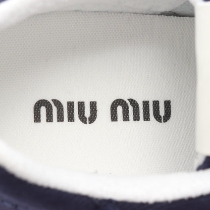 Miu Miu Canvas Sneakers Navy Size 39