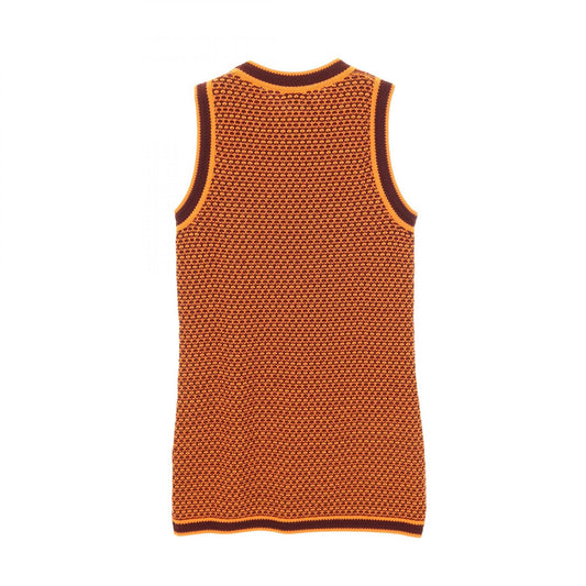 CHANEL Cashmere Coco Mark Button Midi Dress Size 38
