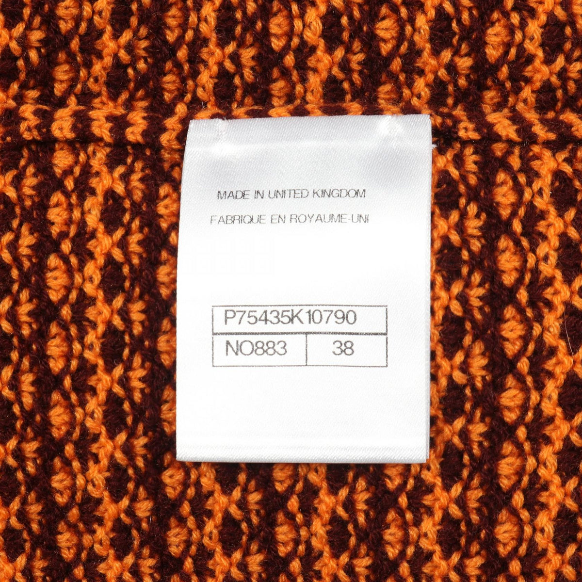 CHANEL Cashmere Coco Mark Button Midi Dress Size 38