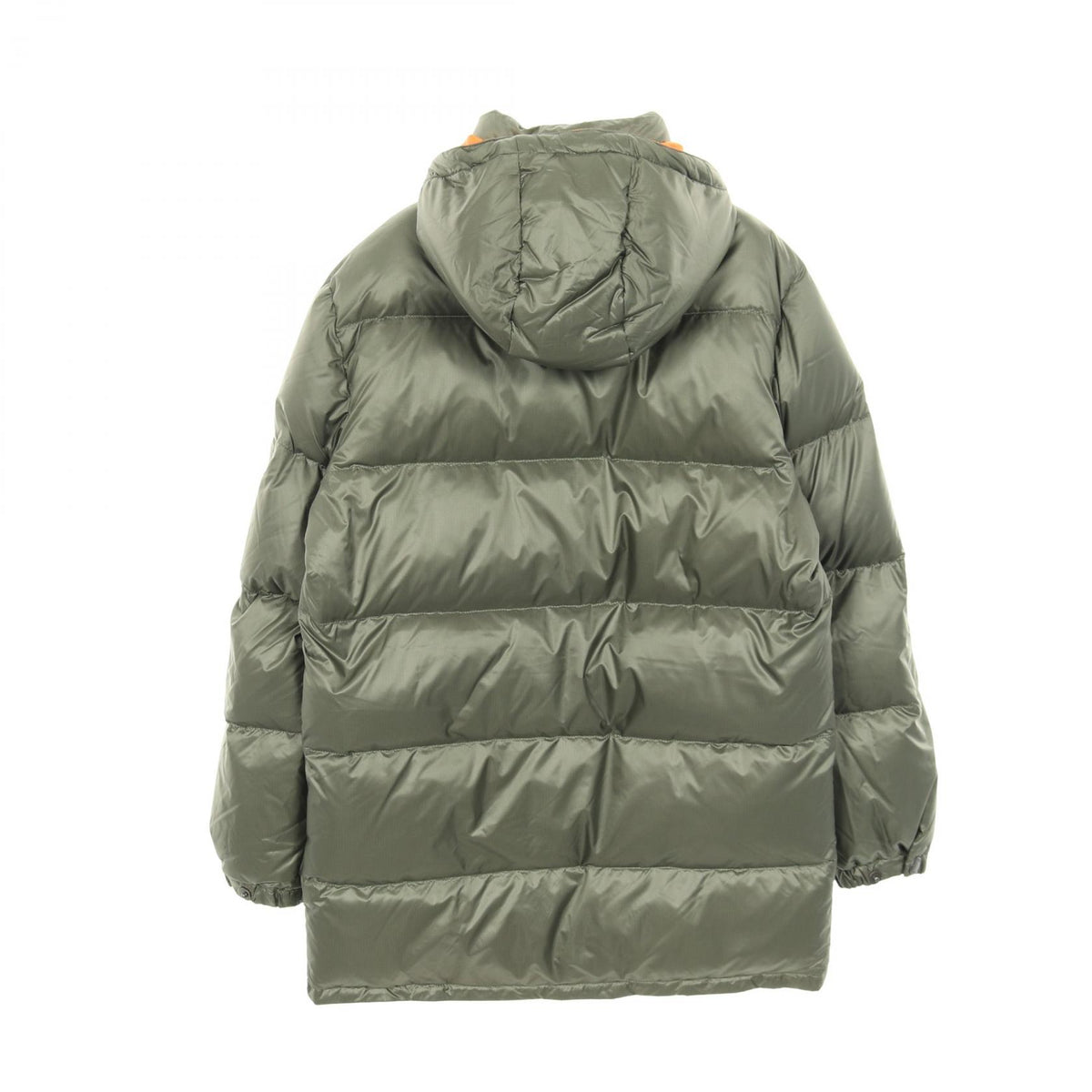 PRADA Nylon Down Jacket Khaki Green Size 44