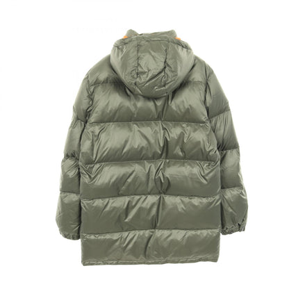 PRADA Nylon Down Jacket Khaki Green Size 44