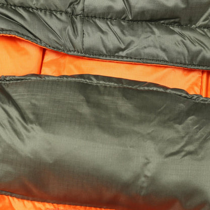 PRADA Nylon Down Jacket Khaki Green Size 44