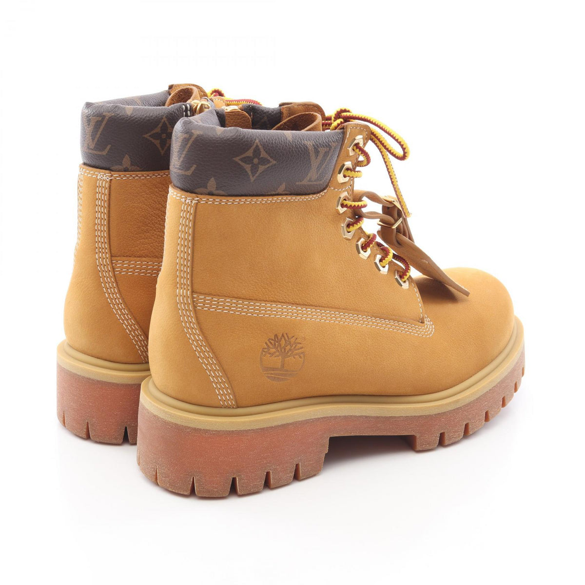 LOUIS VUITTON x Timberland Monogram Boots Brown Size UK 8