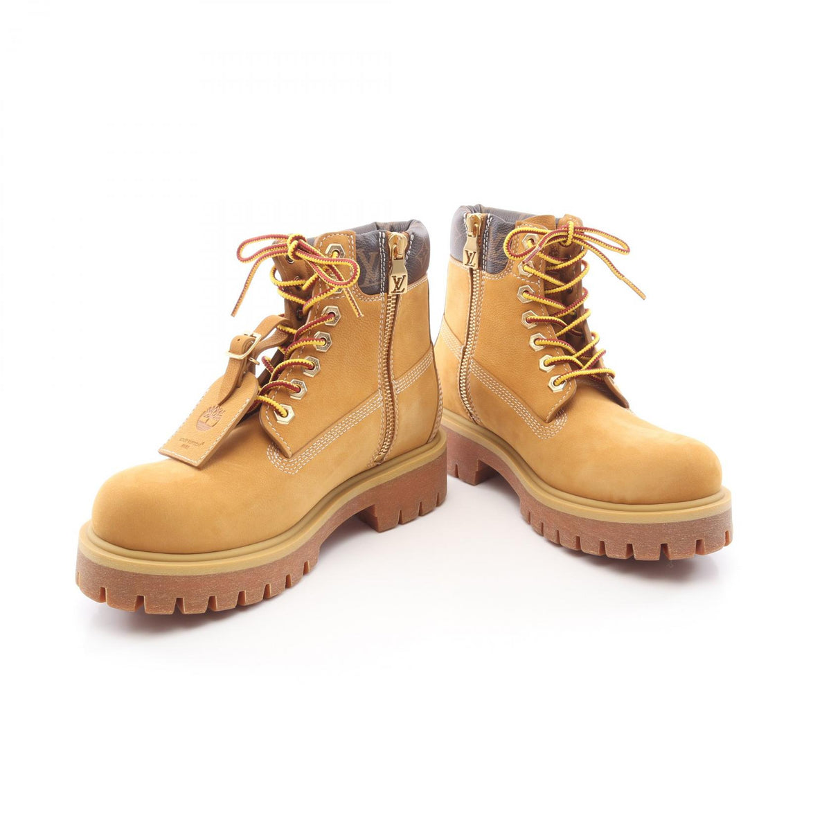 LOUIS VUITTON x Timberland Monogram Boots Brown Size UK 8