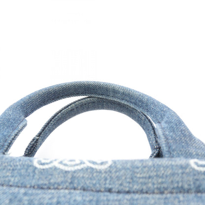 CELINE SMALL CABAS Thais Denim Bag Blue