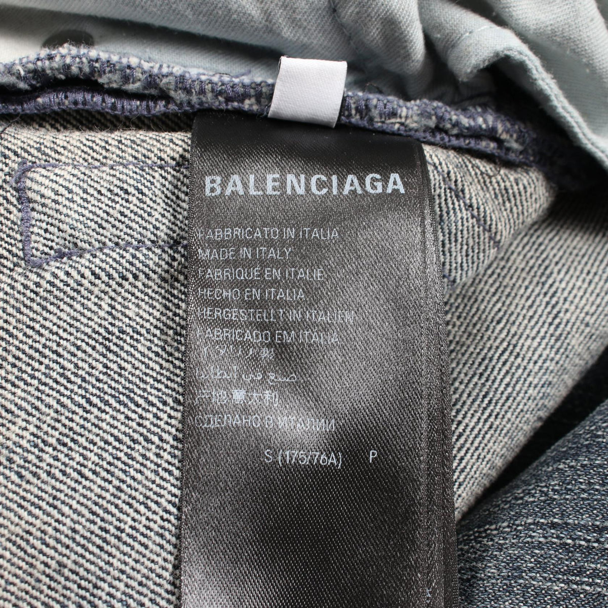 BALENCIAGA Double Sided Denim Pants Size S