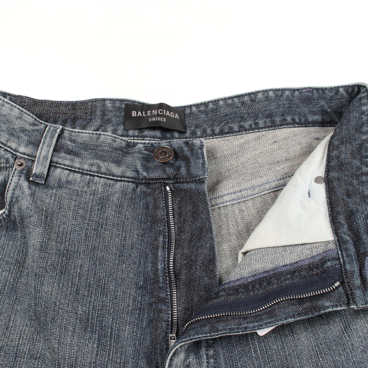 BALENCIAGA Double Sided Denim Pants Size S