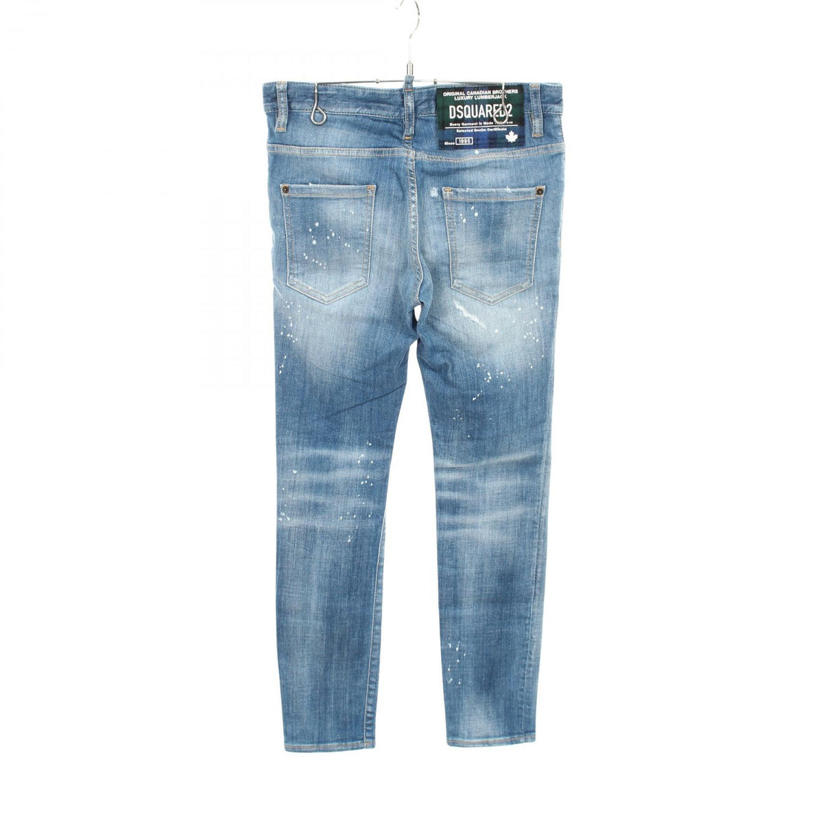 DSQUARED2 Distressed Skinny Denim Jeans Blue Size 44
