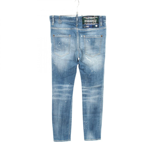 DSQUARED2 Distressed Skinny Denim Jeans Blue Size 44