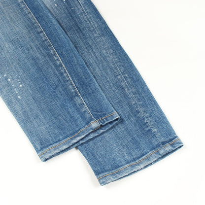 DSQUARED2 Distressed Skinny Denim Jeans Blue Size 44
