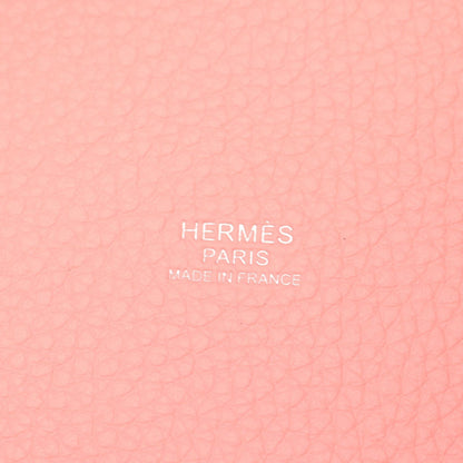 HERMES Picotin Lock PM Clemence Pink Handbag