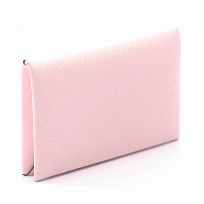 HERMES Calvi Rose Eglantine Coin Wallet