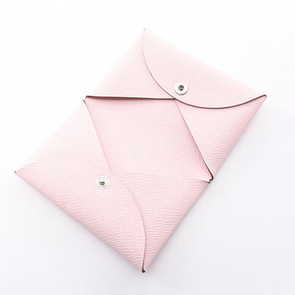 HERMES Calvi Rose Eglantine Coin Wallet
