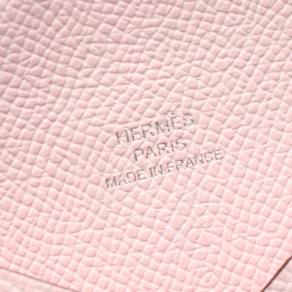 HERMES Calvi Rose Eglantine Coin Wallet