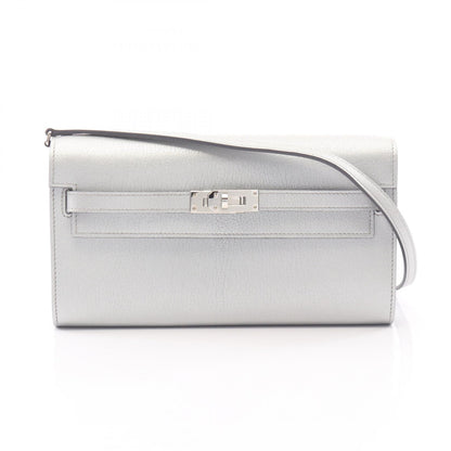 HERMES Kelly To Go Argent Shoulder Bag