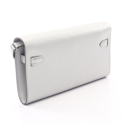 HERMES Kelly To Go Argent Shoulder Bag