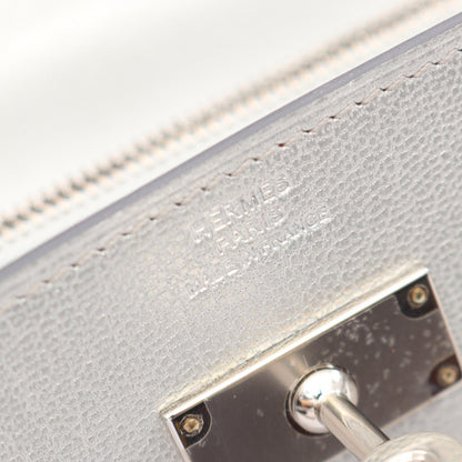 HERMES Kelly To Go Argent Shoulder Bag