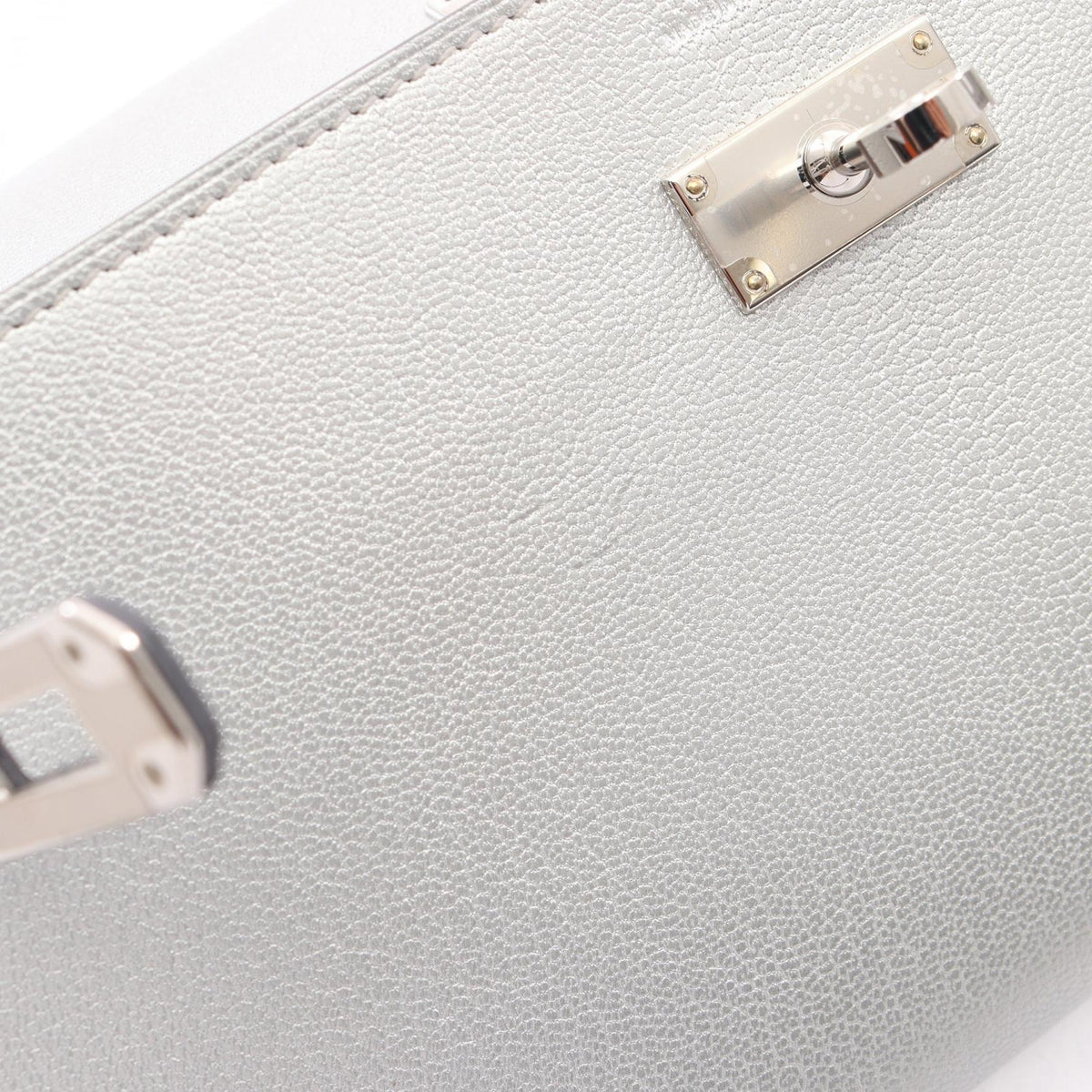HERMES Kelly To Go Argent Shoulder Bag