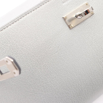 HERMES Kelly To Go Argent Shoulder Bag