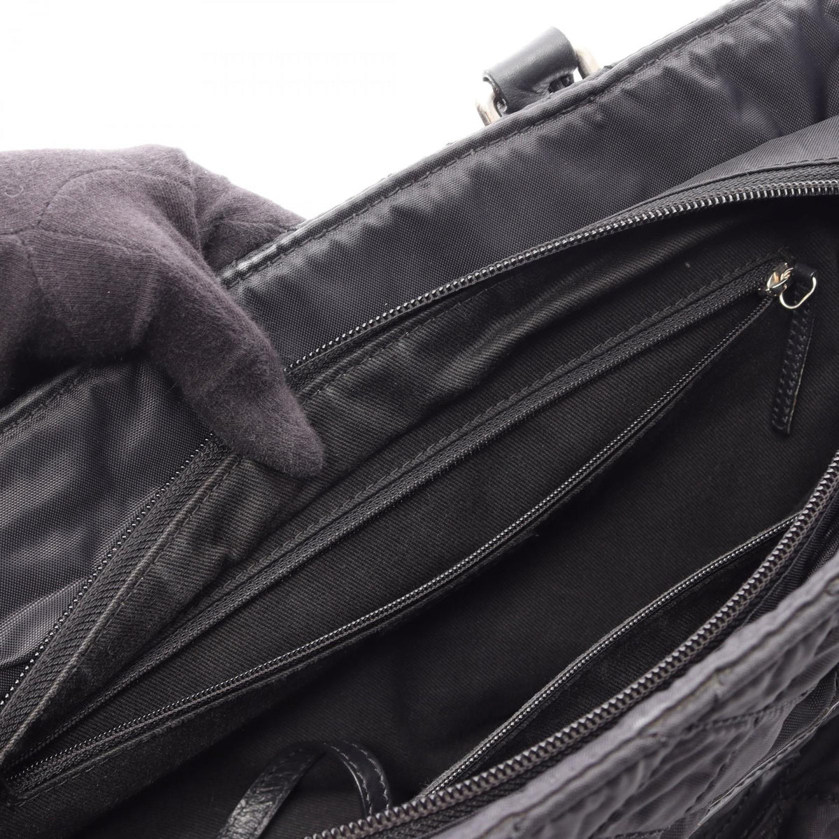 CHANEL Paris-New York Line Nylon Bag Black
