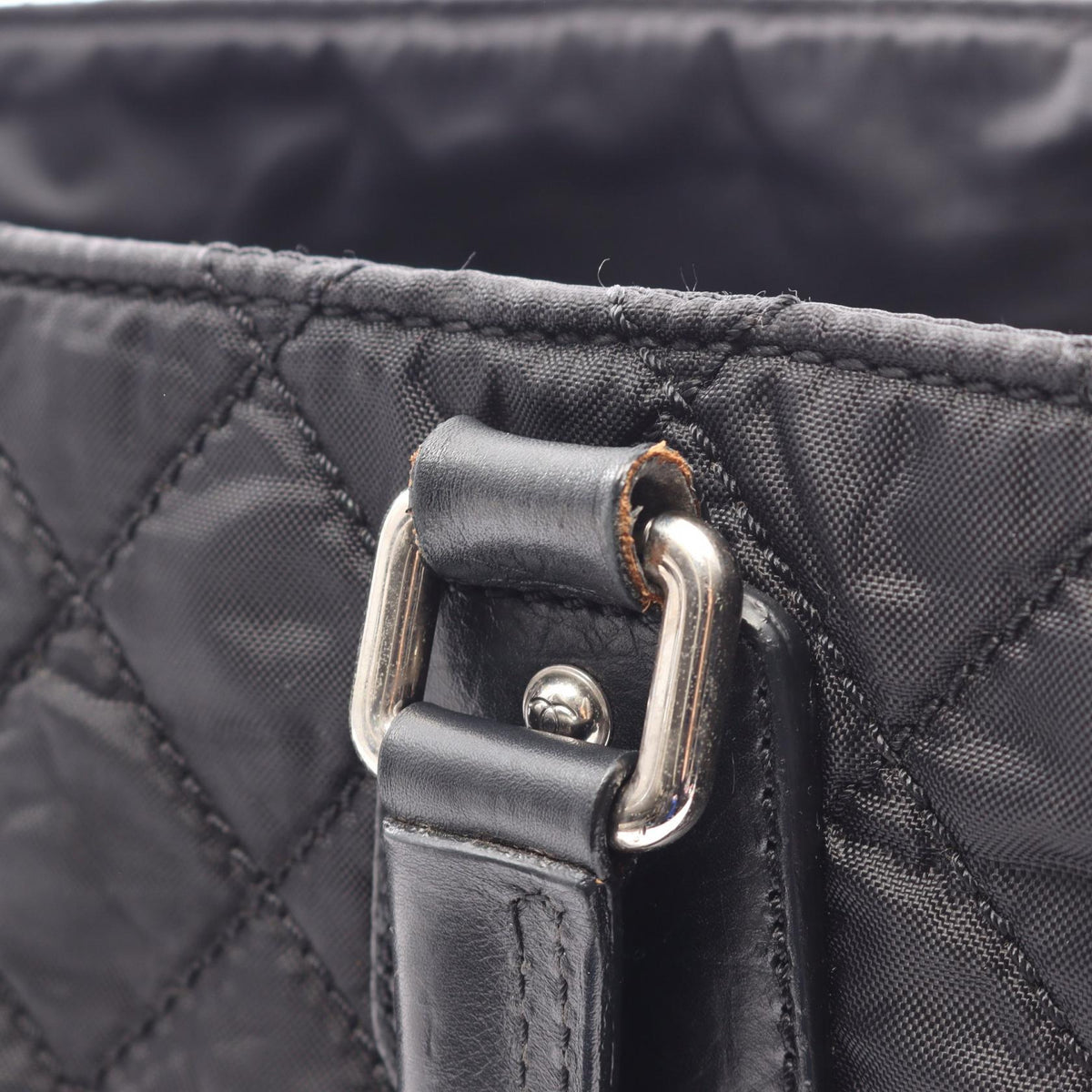 CHANEL Paris-New York Line Nylon Bag Black