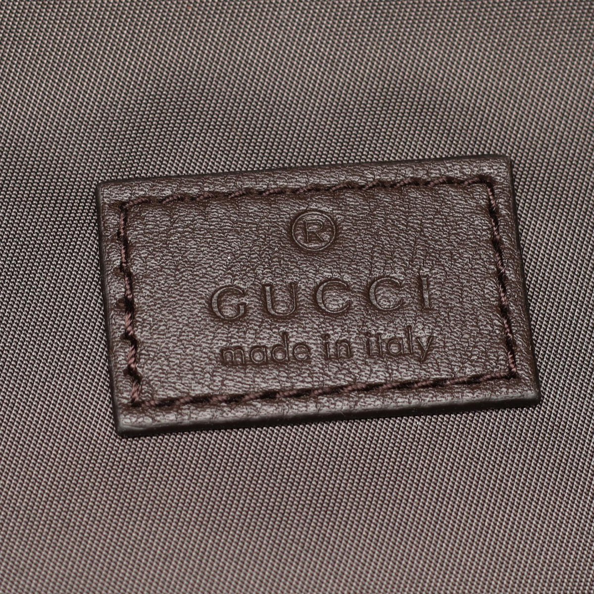 GUCCI GG Canvas Leather Backpack Beige
