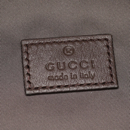 GUCCI GG Canvas Leather Backpack Beige