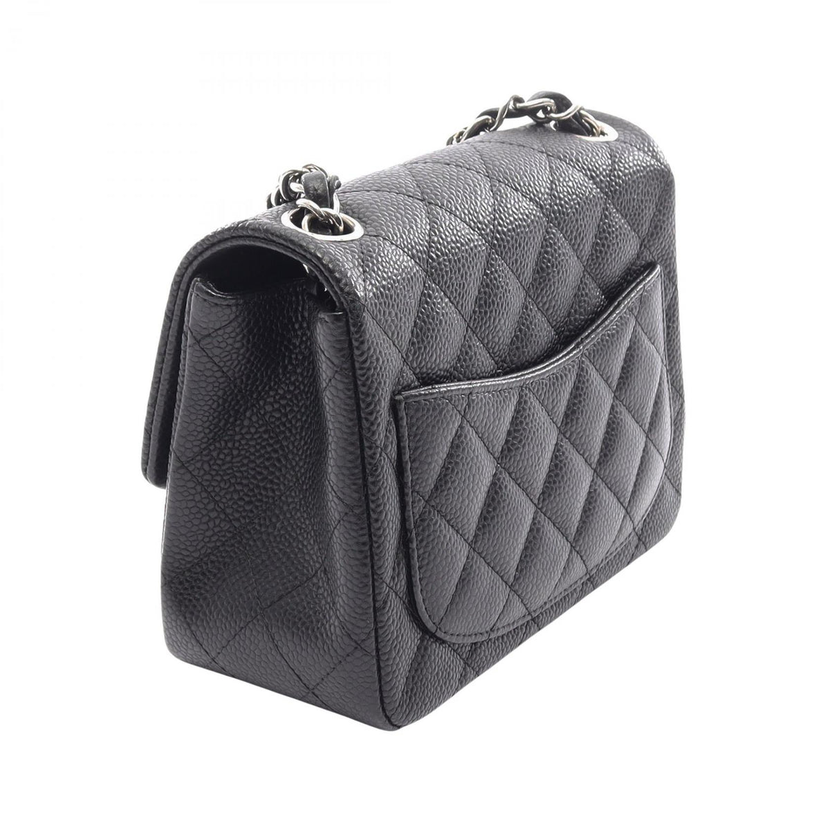 CHANEL Mini Matelasse Shoulder Caviar Skin Shoulder Bag