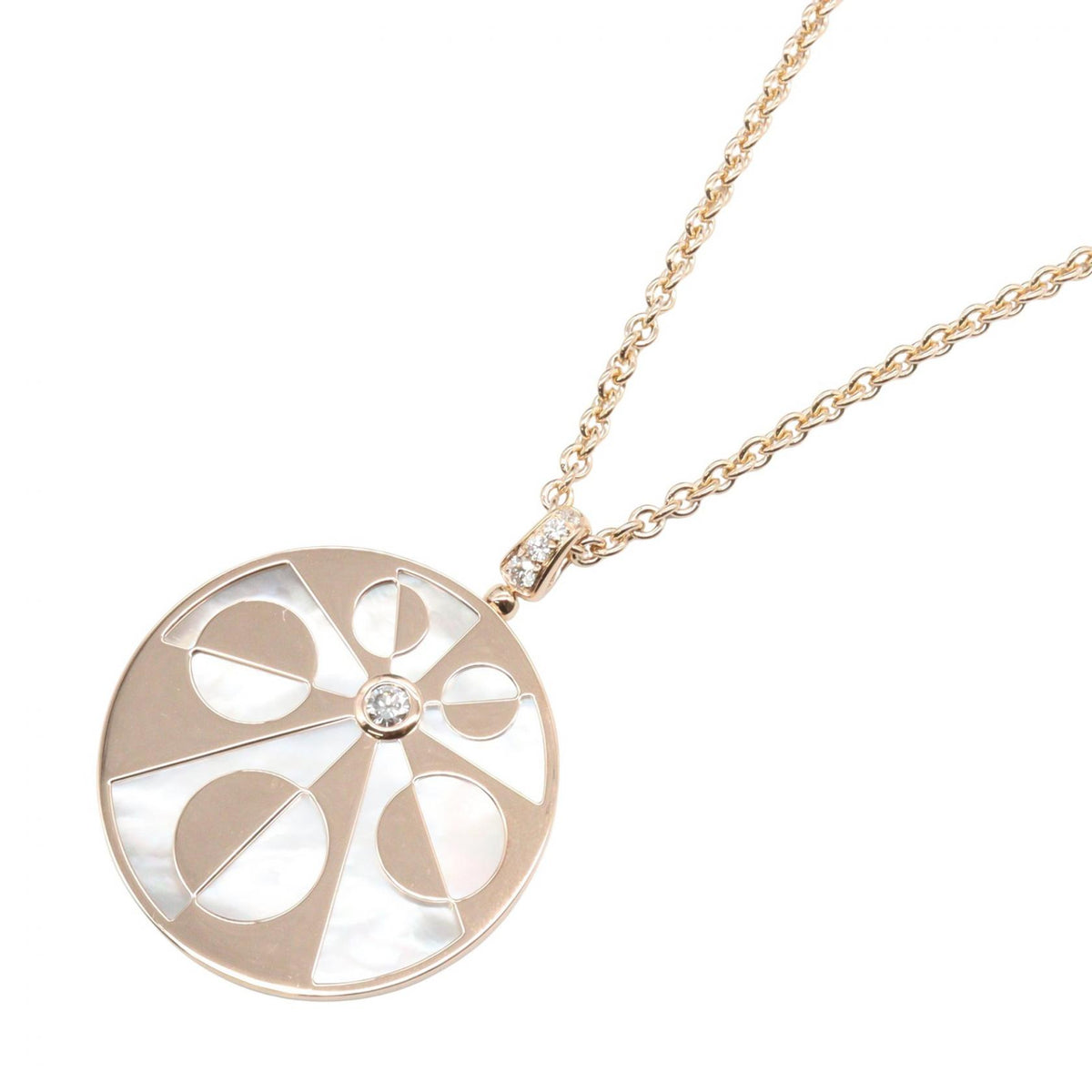 BVLGARI Intarsio Diamond K18PG Necklace