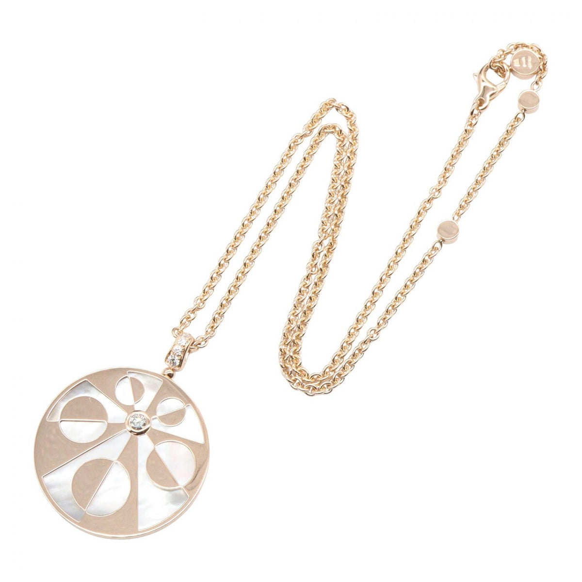 BVLGARI Intarsio Diamond K18PG Necklace