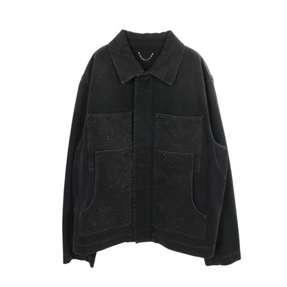 LOUIS VUITTON Workwear Embossed Denim Jacket Size 58