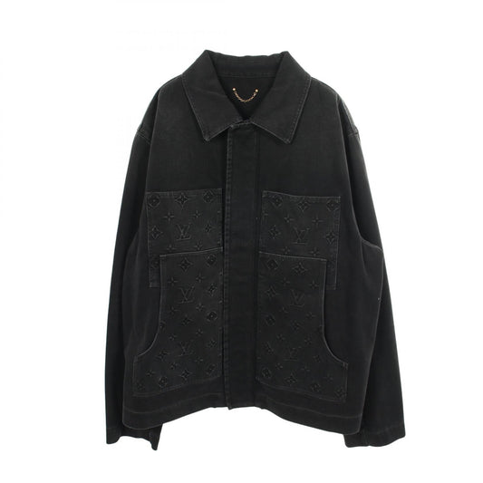 LOUIS VUITTON Workwear Embossed Denim Jacket Size 58