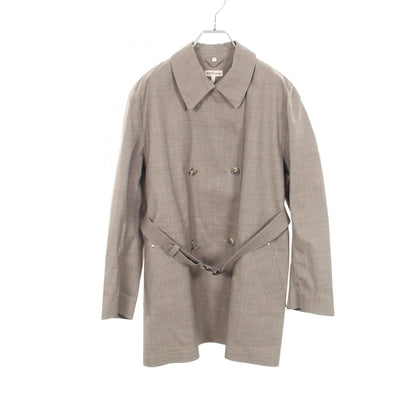 HERMES Double-Breasted Wool Coat Size ME
