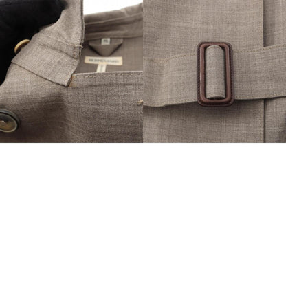 HERMES Double-Breasted Wool Coat Size ME
