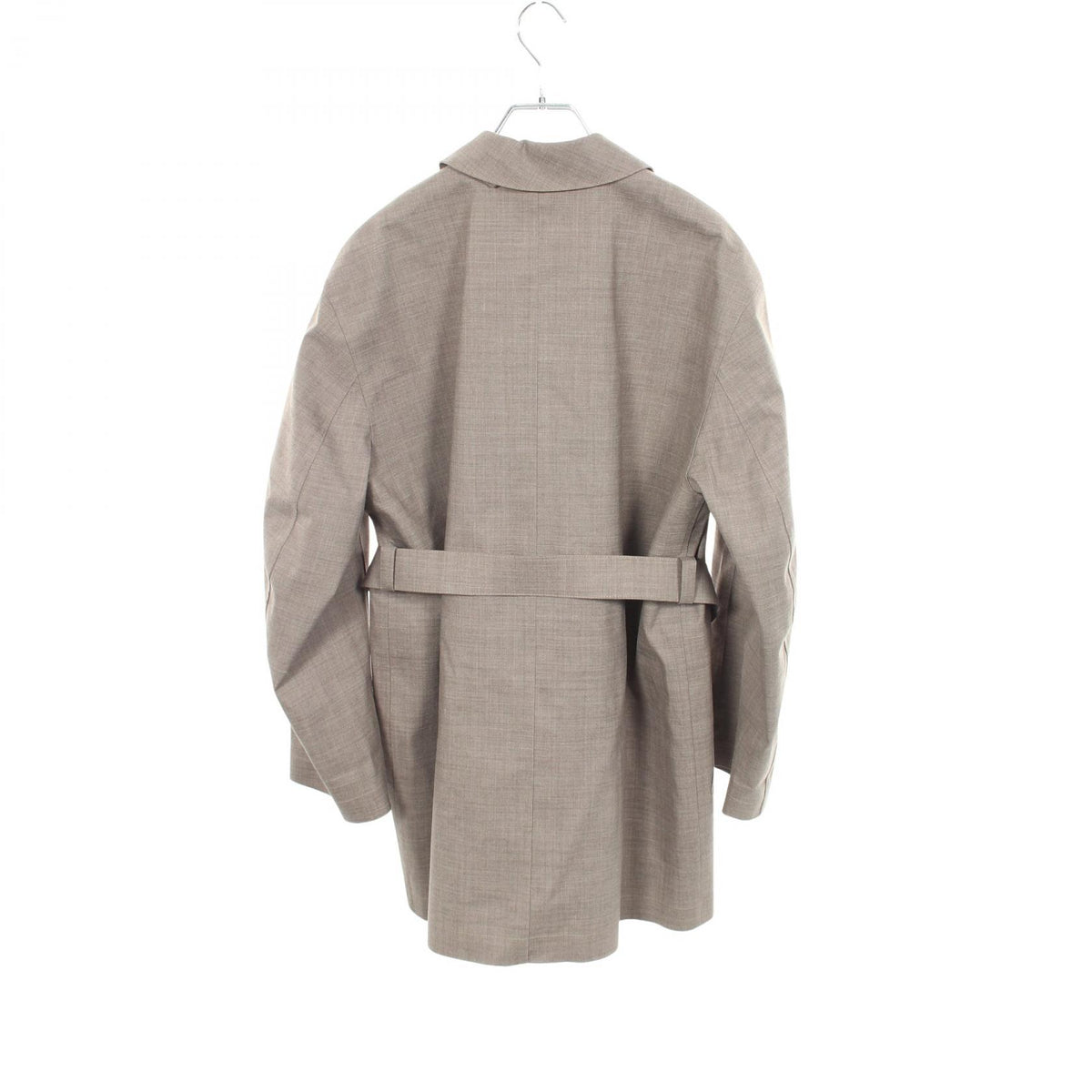 HERMES Double-Breasted Wool Coat Size ME