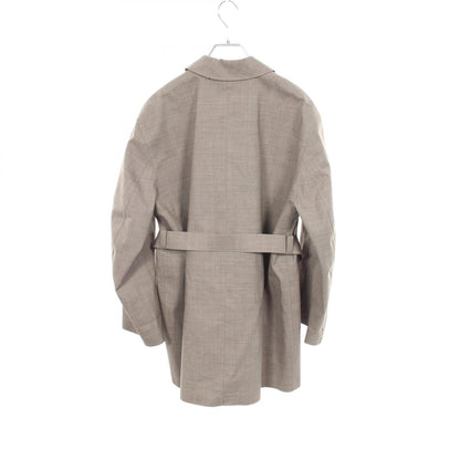 HERMES Double-Breasted Wool Coat Size ME
