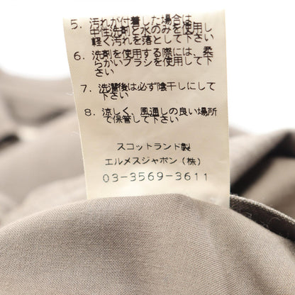 HERMES Double-Breasted Wool Coat Size ME