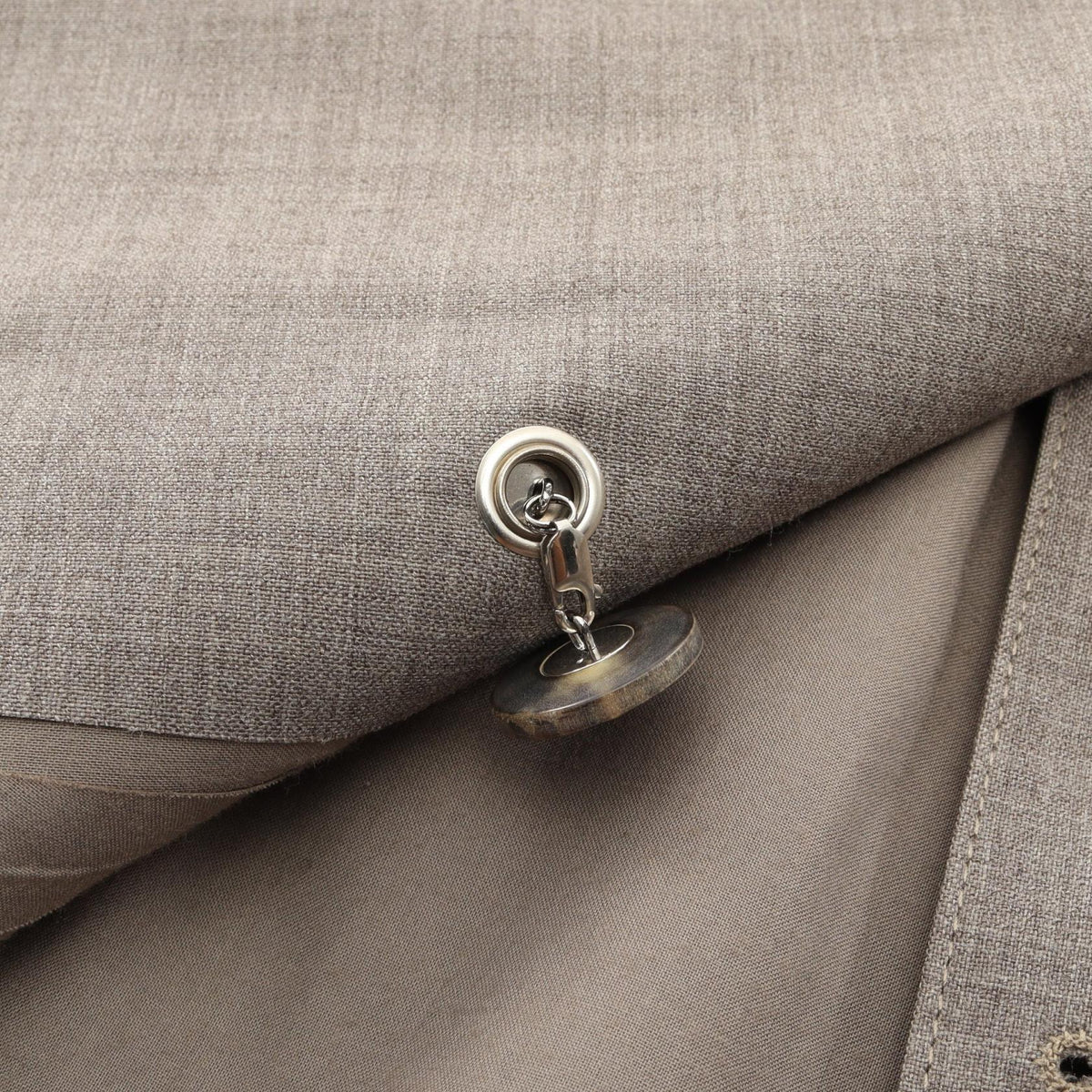 HERMES Double-Breasted Wool Coat Size ME