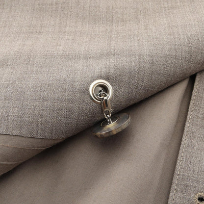 HERMES Double-Breasted Wool Coat Size ME