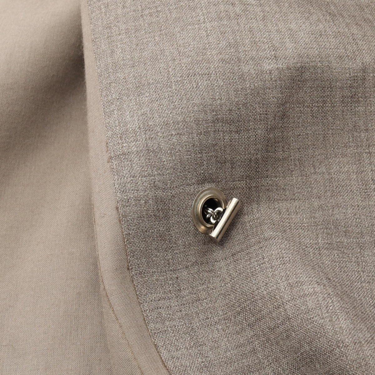 HERMES Double-Breasted Wool Coat Size ME