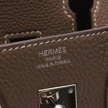 HERMES Birkin 25 Togo Leather Handbag
