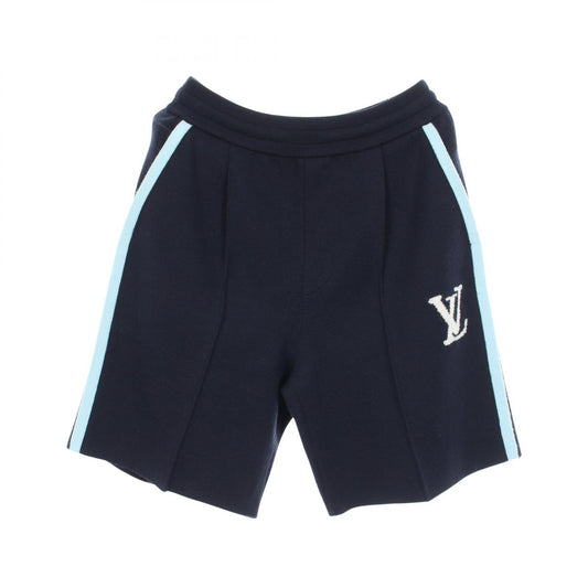 LOUIS VUITTON LV Logo Knit Half Pants Blue Size XS
