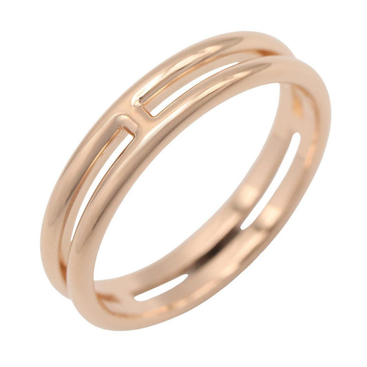 HERMES Ariane K18 Pink Gold Ring Size JP 8.5
