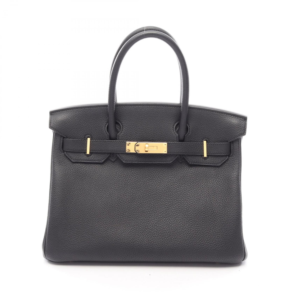 HERMES Birkin 30 Togo Leather Bag Black