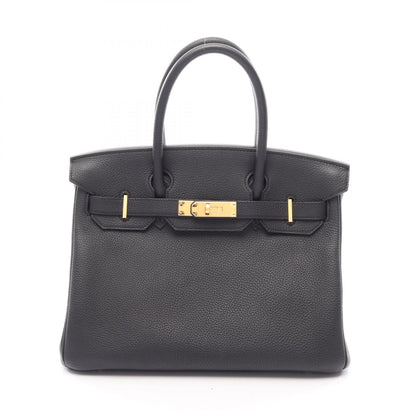 HERMES Birkin 30 Togo Leather Bag Black