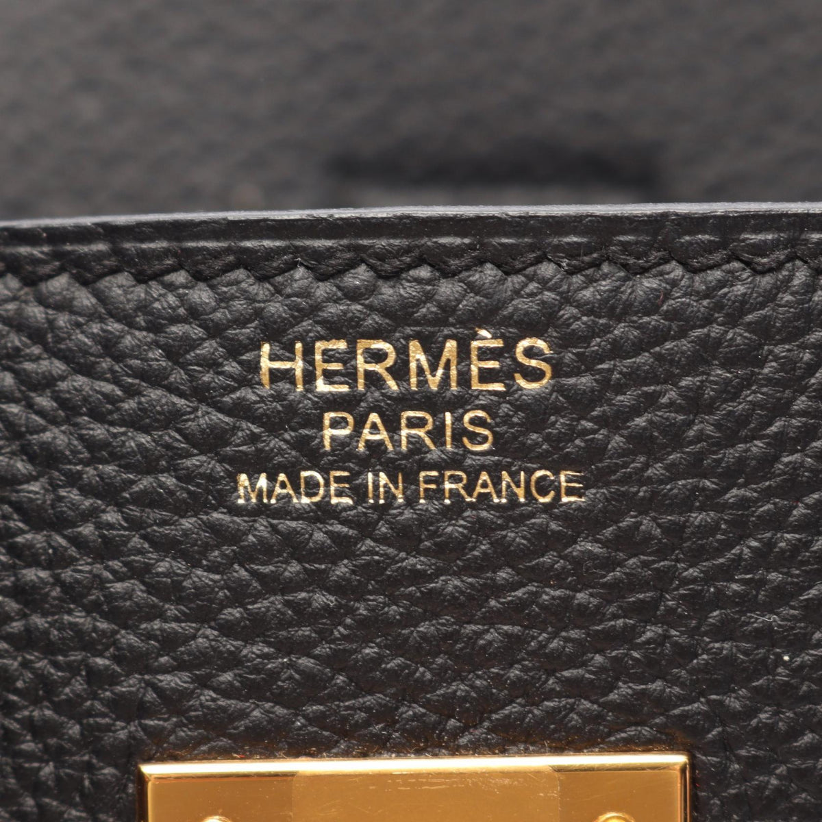 HERMES Birkin 30 Togo Leather Bag Black