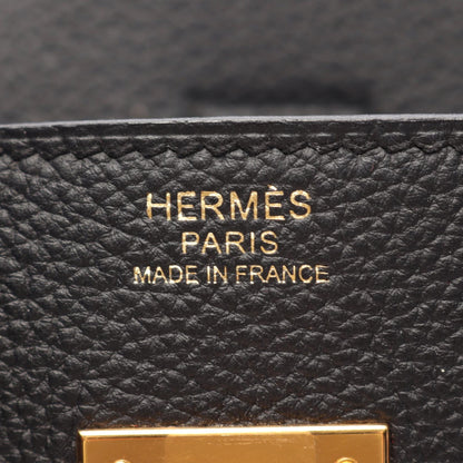 HERMES Birkin 30 Togo Leather Bag Black