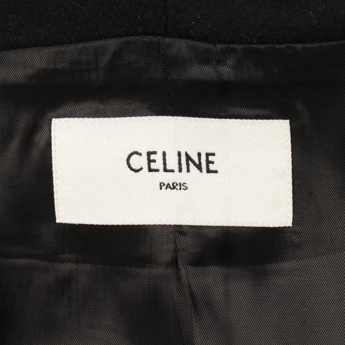CELINE Hooded Wool Leather Varsity Jacket Size 52