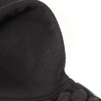 CELINE Hooded Wool Leather Varsity Jacket Size 52
