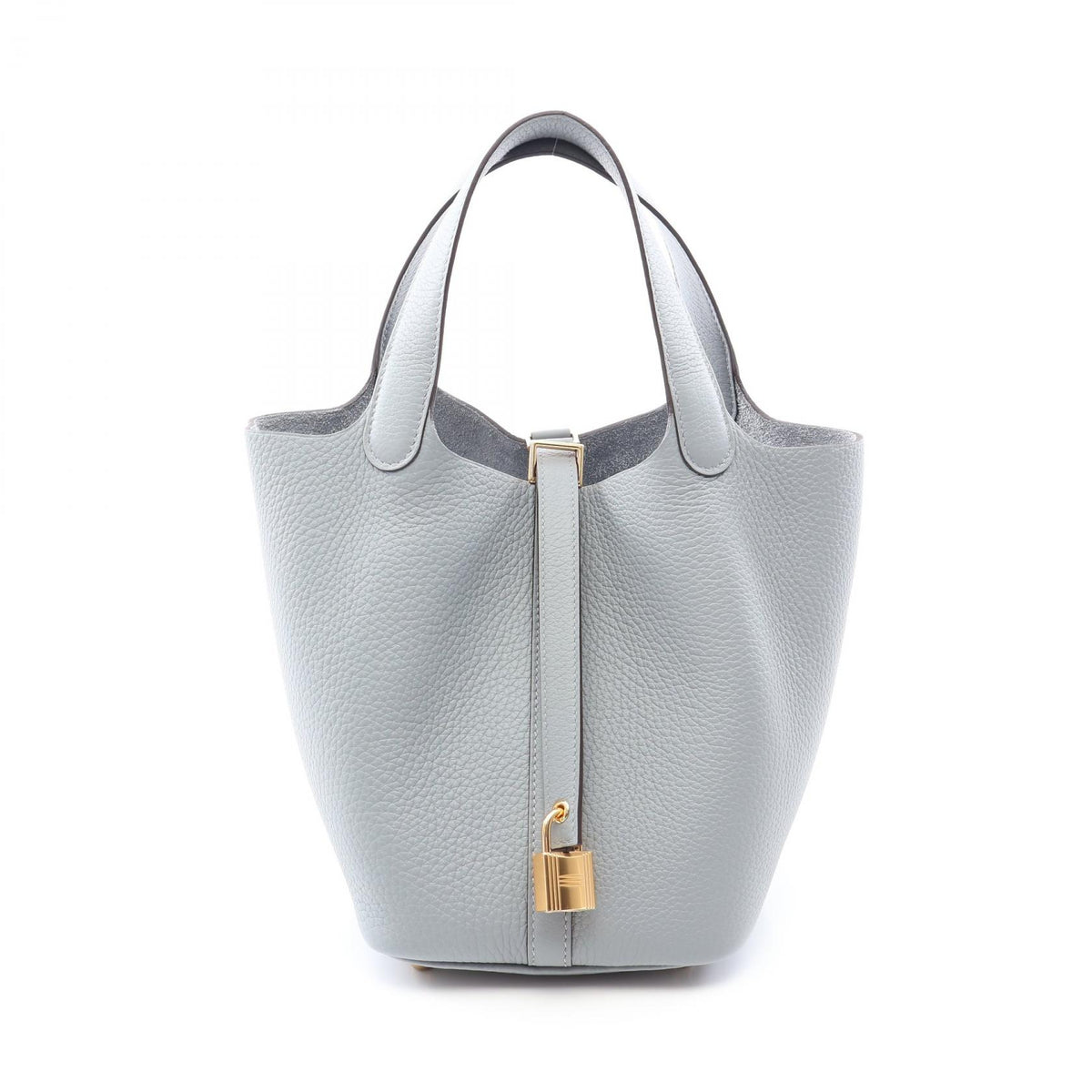 HERMES Picotin Lock PM Gris Clemence Bag